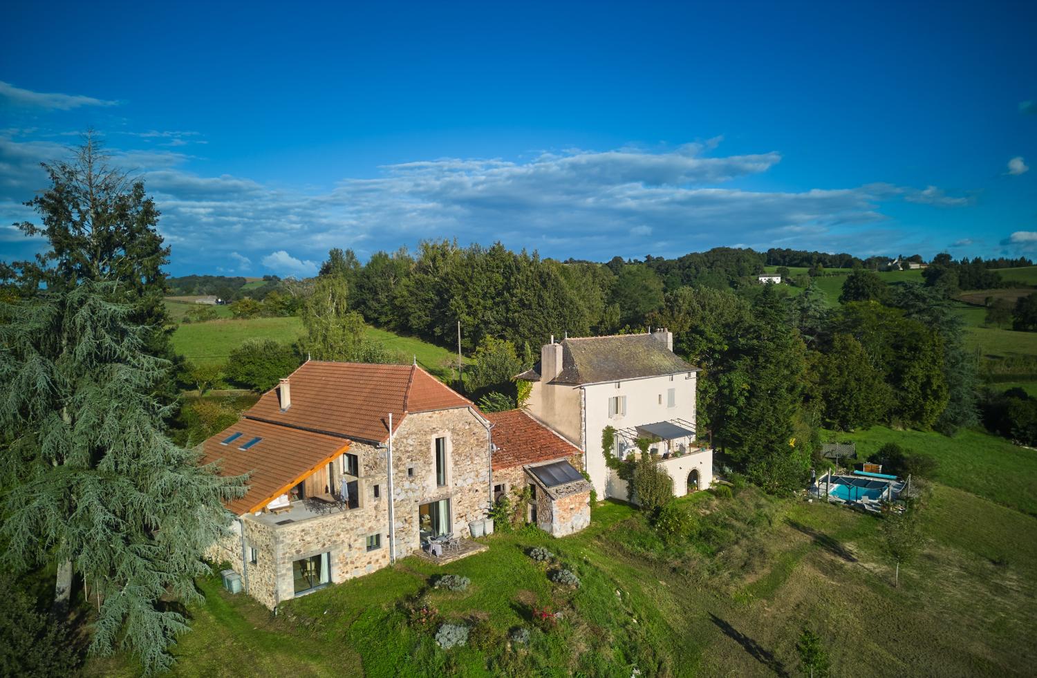 te koop huis met gîte Bor-et-Bar Aveyron 1